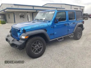 2024 Jeep Wrangler Sport S z VIN 1C4PJXDN9RW124207, wystawiony jako Copart lot #52869285 z przebiegiem 13 613 mil mil oraz Szkoda całkowita • Salvage title. Historia ofert i sprzedaży dostępna na DreamBid. Obrazek 1.