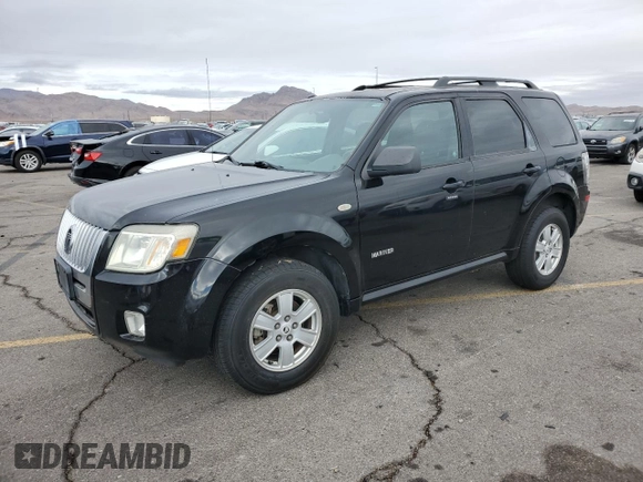 2008 Mercury Mariner z VIN 4M2CU81Z68KJ20361, wystawiony jako Copart lot #82419944 z przebiegiem 105 322 mil mil oraz Czysty tytuł • Clean title. Historia ofert i sprzedaży dostępna na DreamBid. Obrazek 1.