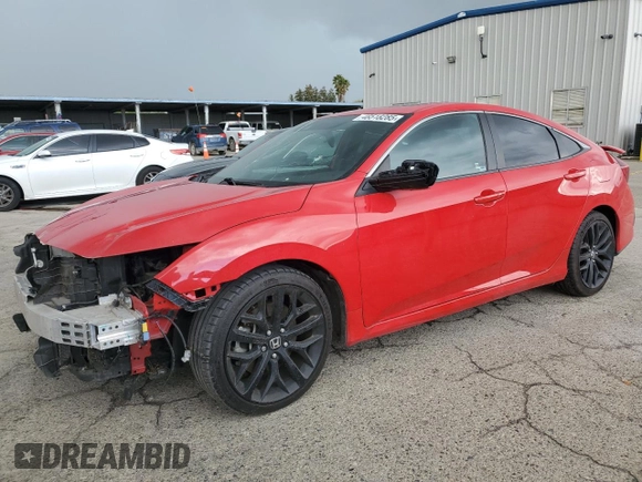 2020 Honda Civic Si z VIN 2HGFC1E54LH700973, wystawiony jako Copart lot #48518285 z przebiegiem 61 421 mil mil oraz Szkoda całkowita • Salvage title. Historia ofert i sprzedaży dostępna na DreamBid. Obrazek 1.