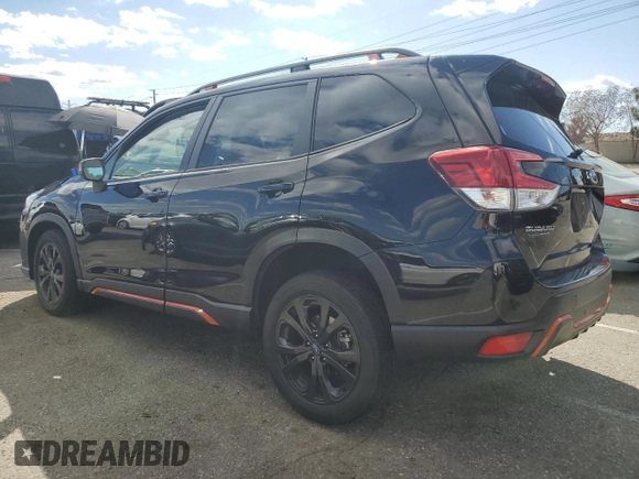 2023 Subaru Forester Sport with VIN JF2SKAJC5PH439774, listed as a Copart auction lot 47590335 with 20,116 mi miles and Salvage Title. Bid and sale history available at carsss.com. Image 2.