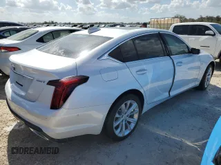 2025 Cadillac CT5 Premium Luxury with VIN 1G6DN5RW9S0100675, listed as a Copart auction lot 77497624 with Not provided miles and Salvage title. Bid and sale history available at DreamBid. Image 3.