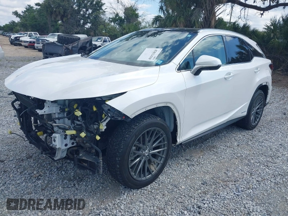 2021 Lexus RX with VIN 2T2JGMDA9MC058061, listed as a IAAI auction lot 42031419 with 40,698 mi miles. Bid and sale history available at carsss.com. Image 2.