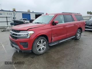 2022 Ford Expedition Max XLT with VIN 1FMJK1JTXNEA18976, listed as a Copart auction lot 49424445 with 34,430 mi miles and Salvage Title. Bid and sale history available at DreamBid. Image 1.
