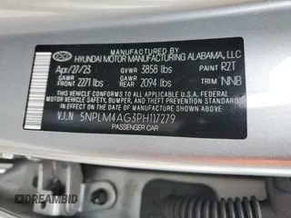 2023 Hyundai Elantra SEL with VIN 5NPLM4AG3PH117279, listed as a Copart auction lot 43365905 with 11,754 mi miles and Salvage Title. Bid and sale history available at DreamBid. Image 12.