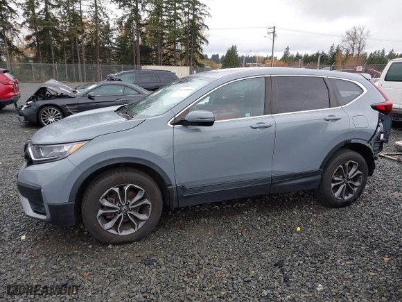 2021 Honda CR-V EX with VIN 2HKRW2H56MH641938, listed as a IAAI auction lot 40795839 with 55,312 mi miles. Bid and sale history available at carsss.com. Image 15.