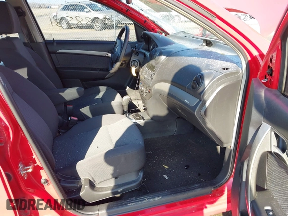 2009 Chevrolet Aveo 1LT with VIN KL1TD56E09B666124, listed as a IAAI auction lot 41888581 with 60,298 mi miles and . Bid and sale history available at DreamBid. Image 5.