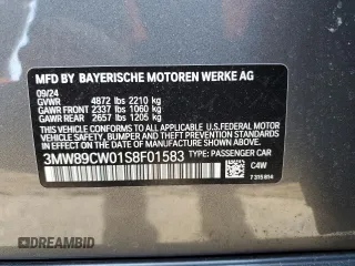 2025 BMW 3 Series 330i xDrive with VIN 3MW89CW01S8F01583, listed as a Copart auction lot 88934895 with 4,134 mi miles and Clean Title. Bid and sale history available at carsss.com. Image 12.