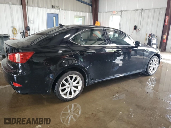2012 Lexus IS 250 with VIN JTHCF5C21C5059246, listed as a Copart auction lot 63301575 with 159,033 mi miles and Salvage title. Bid and sale history available at DreamBid. Image 3.
