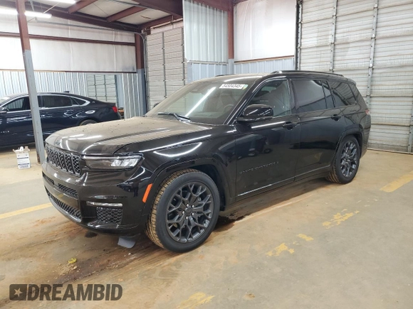 2023 Jeep Grand Cherokee Summit Reserve with VIN 1C4RJKEG3P8862582, listed as a Copart auction lot 54504345 with 9,763 mi miles and Salvage title. Bid and sale history available at DreamBid. Image 1.