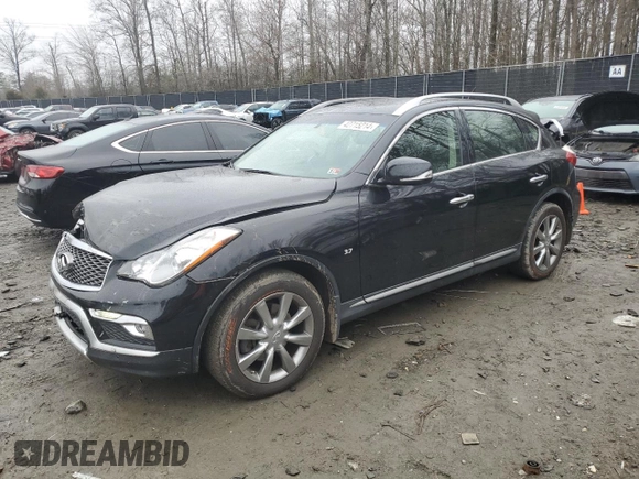 2016 Infiniti QX50 with VIN JN1BJ0RR9GM271412, listed as a Copart auction lot 42715214 with 54,645 mi miles. Bid and sale history available at carsss.com. Image 1.