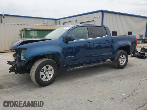 2020 Chevrolet Colorado 2WD Work Truck with VIN 1GCGSBEN5L1196511, listed as a Copart auction lot 59043585 with 25,863 mi miles and Salvage title. Bid and sale history available at DreamBid. Image 1.