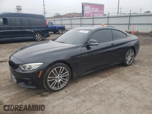 2017 BMW 4 Series 430i with VIN WBA4R7C50HK876586, listed as a Copart auction lot 81944434 with 75,301 mi miles and Salvage Title. Bid and sale history available at DreamBid. Image 1.