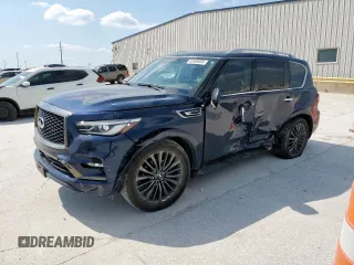 2023 Infiniti QX80 Premium Select z VIN JN8AZ2AE6P9305657, wystawiony jako Copart lot #53489955 z przebiegiem 39 024 mil mil oraz Szkoda całkowita • Salvage title. Historia ofert i sprzedaży dostępna na DreamBid. Obrazek 1.