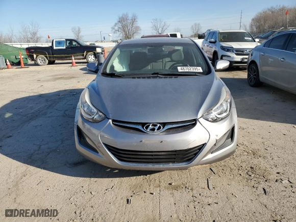2014 Hyundai Elantra SE with VIN KMHDH4AE4EU198265, listed as a Copart auction lot 48702395 with 80,487 mi miles and Salvage Title. Bid and sale history available at carsss.com. Image 5.