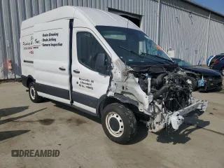 2021 Ford Transit Cargo with VIN 1FTBR1X84MKA46392, listed as a Copart auction lot 47795405 with 50,592 mi miles and Salvage title. Bid and sale history available at DreamBid. Image 4.
