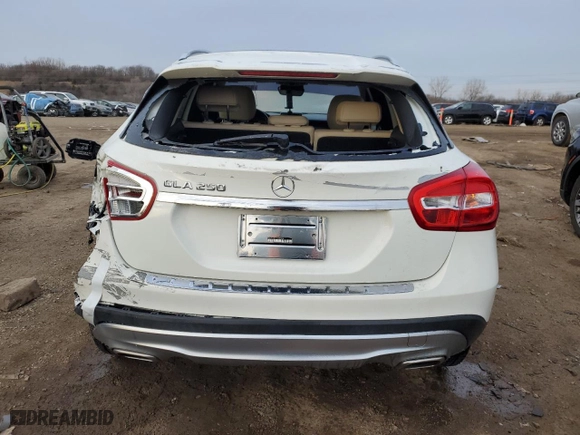 2015 Mercedes-Benz GLA-Class GLA 250 with VIN WDCTG4EB3FJ183398, listed as a Copart auction lot 83066944 with 85,891 mi miles and Salvage Title. Bid and sale history available at carsss.com. Image 6.