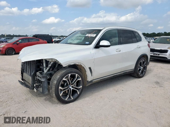 2021 BMW X5 sDrive40i with VIN 5UXCR4C06M9F56578, listed as a Copart auction lot 58218315 with 69,927 mi miles and Salvage title. Bid and sale history available at DreamBid. Image 1.