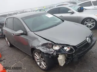 2013 Volkswagen Golf TDI with VIN WVWDM7AJ3DW133098, listed as a IAAI auction lot 41129134 with 89,753 mi miles. Bid and sale history available at carsss.com. Image 1.