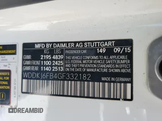 2016 Mercedes-Benz E 400 z VIN WDDKJ6FB4GF332182, wystawiony jako Copart lot #52546835 z przebiegiem 141 910 mil mil oraz Czysty tytuł • Clean title. Historia ofert i sprzedaży dostępna na DreamBid. Obrazek 12.
