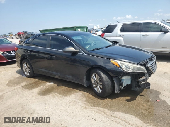 2016 Hyundai Sonata SE with VIN 5NPE24AF9GH306962, listed as a Copart auction lot 54345215 with 105,936 mi miles and Salvage Title. Bid and sale history available at DreamBid. Image 4.