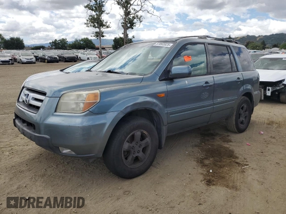 2007 Honda Pilot EX-L with VIN 2HKYF18547H517449, listed as a Copart auction lot 57093925 with 211,876 mi miles and Clean Title. Bid and sale history available at DreamBid. Image 1.