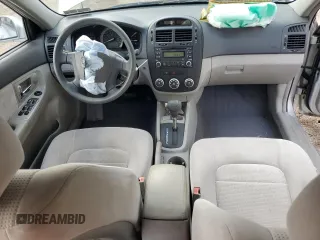 2007 Kia Spectra EX with VIN KNAFE121875410837, listed as a Copart auction lot 71992594 with 126,207 mi miles and Salvage Title. Bid and sale history available at carsss.com. Image 8.