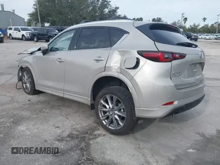 2025 Mazda CX-5 2.5 S Premium Plus Package with VIN JM3KFBEM4S0549709, listed as a IAAI auction lot 41380633 with 2,586 mi miles. Bid and sale history available at carsss.com. Image 3.