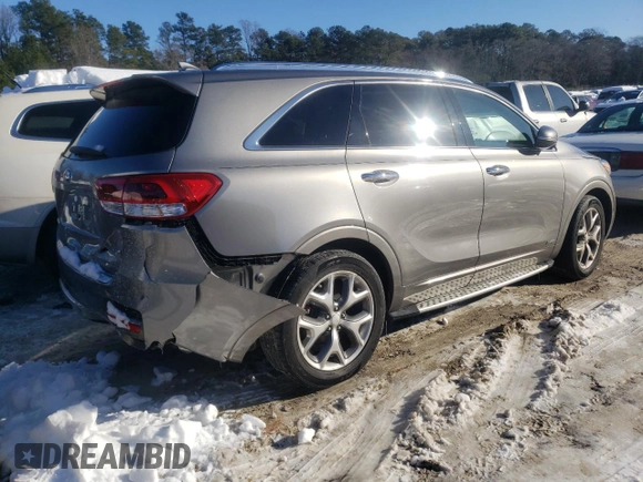2018 Kia Sorento SX with VIN 5XYPKDA52JG416959, listed as a Copart auction lot 87355414 with 64,892 mi miles and Salvage Title. Bid and sale history available at DreamBid. Image 3.