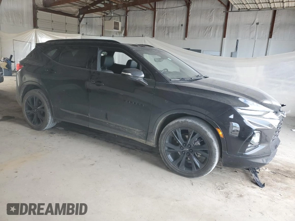 2021 Chevrolet Blazer RS with VIN 3GNKBKRS5MS568706, listed as a Copart auction lot 58782545 with 131,464 mi miles and Salvage title. Bid and sale history available at DreamBid. Image 4.