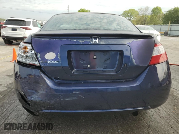 2008 Honda Civic Cpe LX with VIN 2HGFG12608H558520, listed as a Copart auction lot 53000085 with 340,170 mi miles and Salvage Title. Bid and sale history available at carsss.com. Image 6.
