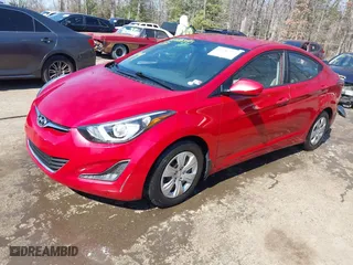 2016 Hyundai Elantra Value Edition with VIN KMHDH4AE2GU477376, listed as a IAAI auction lot 41686995 with 61,165 mi miles. Bid and sale history available at carsss.com. Image 17.
