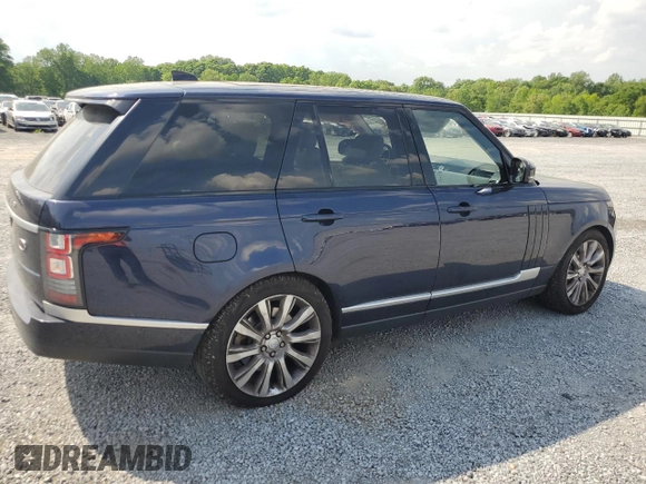 2017 Land Rover Range Rover with VIN SALGS2FE5HA324390, listed as a Copart auction lot 54923095 with 109,116 mi miles and Salvage title. Bid and sale history available at DreamBid. Image 3.