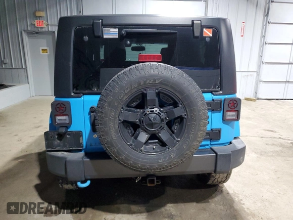 2017 Jeep Wrangler Willys Wheeler with VIN 1C4AJWAG3HL584372, listed as a Copart auction lot 85467294 with Not Provided miles and Salvage Title. Bid and sale history available at DreamBid. Image 6.