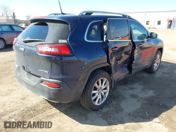 2016 Jeep Cherokee Limited with VIN 1C4PJMDBXGW178360, listed as a IAAI auction lot 41779824 with 101,838 mi miles. Bid and sale history available at carsss.com. Image 4.