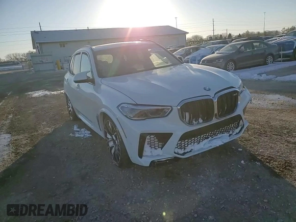 2022 BMW X5 M with VIN 5YMJU0C06N9K15414, listed as a Copart auction lot 46120325 with 0 mi miles and Salvage Title. Bid and sale history available at carsss.com. Image 12.