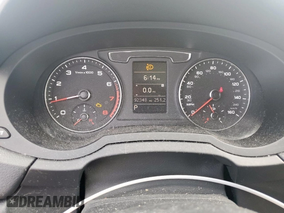 2017 Audi Q3 Premium with VIN WA1BCCFS4HR014916, listed as a Copart auction lot 57602295 with 92,348 mi miles and Salvage title. Bid and sale history available at DreamBid. Image 9.