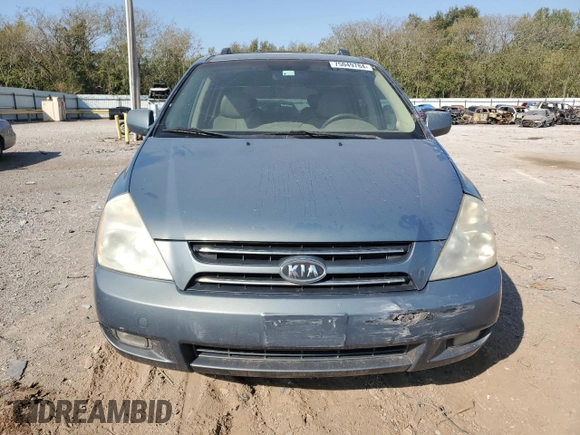 2007 Kia Sedona EX with VIN KNDMB233976173357, listed as a Copart auction lot 75049784 with 213,508 mi miles and Salvage Title. Bid and sale history available at carsss.com. Image 5.