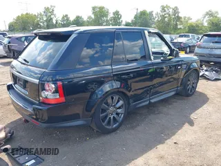 2012 Land Rover Range Rover Sport SC with VIN SALSH2E49CA720591, listed as a IAAI auction lot 40217754 with 122,643 mi miles. Bid and sale history available at carsss.com. Image 4.