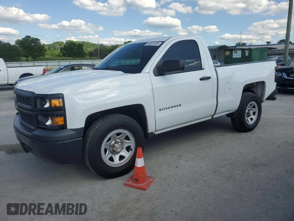2015 Chevrolet Silverado 1500 Work Truck with VIN 1GCNCPEH3FZ187629, listed as a Copart auction lot 56061855 with 101,793 mi miles and Salvage Title. Bid and sale history available at DreamBid. Image 1.