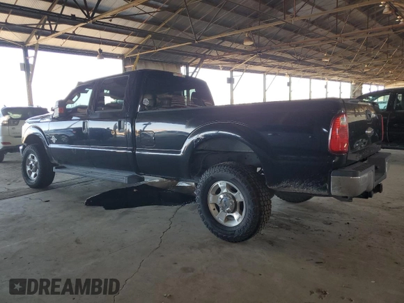 2016 Ford F-250 Lariat with VIN 1FT7W2BT7GEA40606, listed as a Copart auction lot 61953315 with 163,640 mi miles and Salvage title. Bid and sale history available at DreamBid. Image 2.