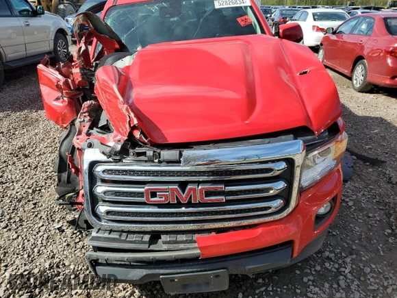 2016 GMC Canyon 4WD SLE with VIN 1GTH6CE36G1274779, listed as a Copart auction lot 52826834 with 0 mi miles and Salvage Title. Bid and sale history available at carsss.com. Image 11.