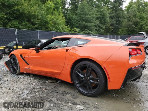 2019 Chevrolet Corvette Z51 1LT z VIN 1G1YH2D78K5100196, wystawiony jako Copart lot #65160064 z przebiegiem 23 141 mil mil oraz Szkoda całkowita • Salvage title. Historia ofert i sprzedaży dostępna na DreamBid. Obrazek 2.
