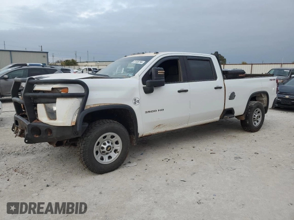 2020 Chevrolet Silverado 3500HD Work Truck with VIN 1GC4YSE71LF259223, listed as a Copart auction lot 81938794 with 0 mi miles and Salvage Title. Bid and sale history available at carsss.com. Image 1.