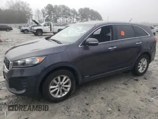 2019 Kia Sorento S V6 with VIN 5XYPGDA58KG449628, listed as a Copart auction lot 42976015 with 119,475 mi miles and Salvage Title. Bid and sale history available at carsss.com. Image 1.