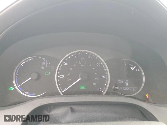 2012 Lexus CT 200h with VIN JTHKD5BH3C2086716, listed as a Copart auction lot 59615095 with 169,104 mi miles and Salvage title. Bid and sale history available at DreamBid. Image 9.