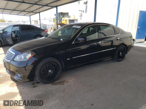 2008 Infiniti M with VIN JNKAY01E08M604254, listed as a Copart auction lot 57499825 with 108,473 mi miles and Salvage title. Bid and sale history available at DreamBid. Image 1.