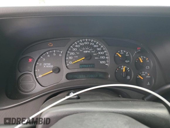 2003 Chevrolet Tahoe LT with VIN 1GNEC13TX3R293907, listed as a Copart auction lot 71849144 with 238,669 mi miles and Salvage Title. Bid and sale history available at carsss.com. Image 9.
