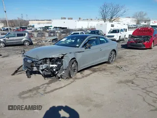 2022 Audi S5 Coupe Premium Plus with VIN WAUP4AF57NA010003, listed as a IAAI auction lot 41579995 with Not Provided miles. Bid and sale history available at carsss.com. Image 2.