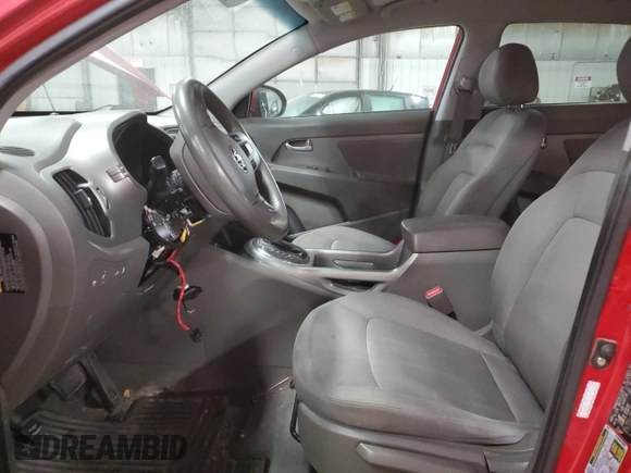2012 Kia Sportage LX with VIN KNDPB3A29C7224695, listed as a Copart auction lot 53235665 with Not provided miles and Salvage title. Bid and sale history available at DreamBid. Image 7.