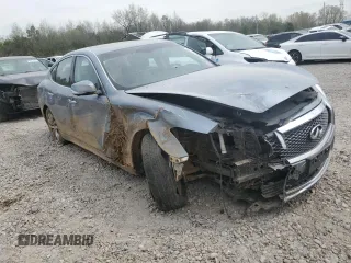 2018 Infiniti Q70 Luxe z VIN JN1BY1AP7JM180691, wystawiony jako Copart lot #50934325 z przebiegiem 44 096 mil mil oraz Szkody całkowita. Historia ofert i sprzedaży dostępna na DreamBid. Obrazek 4.